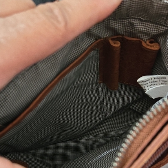 Brown Leather Crossbody Bag by Spikes & Sparrow - Picture 6 of 9